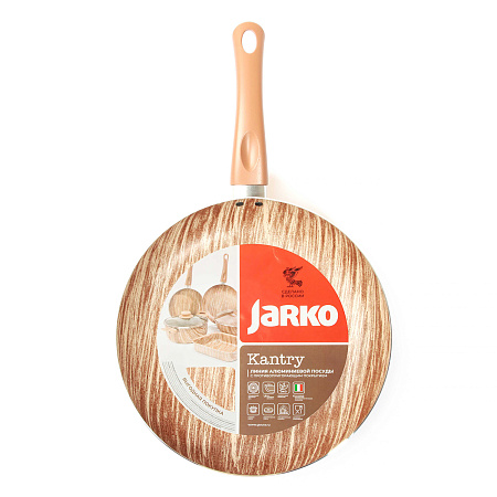 Сковорода алюмин. антипригарная "Jarko" "Kantry" d28см Стекл.кр. JKntr-128-21 *1/4