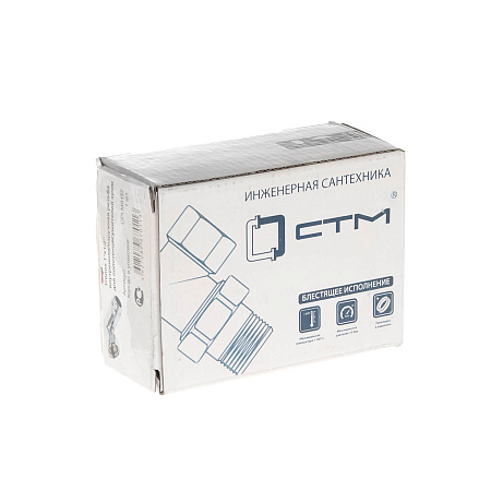 Уголок сан.тех 1*1/2" для п/с М/П (хром) СТМ CPLM0112  *1