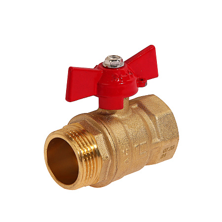 Кран шаровый 3/4" (Ø20) М/П бабочка STI 11Б27п1 (466) (аналог БМ585) *1/100