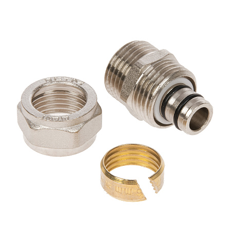 Муфта переходная 16х1/2"(Ø15) цанга/папа CTM CCM01612 (аналог ЗХ124) *10/200