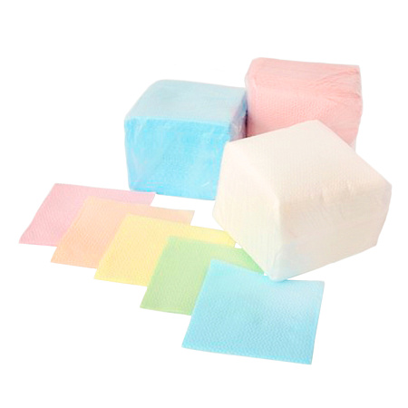 Салфетки бумажные 1сл 24*24см  45шт АССОРТИ цветная  *60