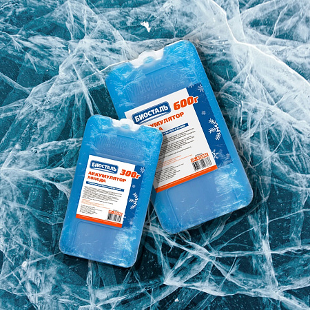 Аккумулятор холода гелевый "Биосталь" 300мл 180х20х115мм IP-300M *1/40