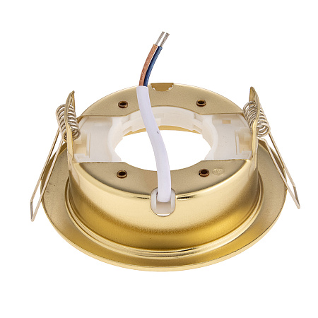 Светильник встраиваемый GX53 H4-GL Ecola без рефлектора глубокий Золото 48*106 FG53GLECB *10/50