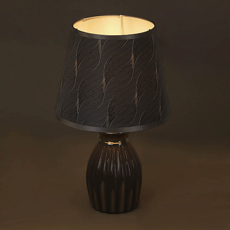 Лампа настольная 01904-0.7-01 GY SL Е14 40Вт (керамика+абажур) *1/24