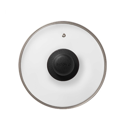 Крышка д/сковороды, кастрюли Стекл. с нерж.ободом,с пароотв. d16см с пласт.р. КС-216 "Сково" *1/12