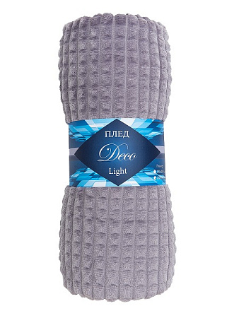 Плед 200*220см фланель кубики лёгкий сиреневый YLS FNQL DKLI3 050/2022 NC Absolute *1