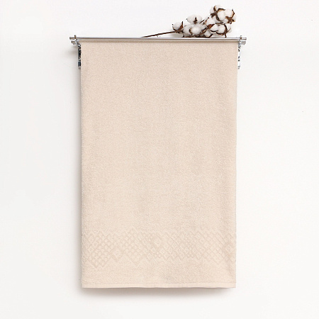 Полотенце махровое 50*90см Flashlights цв.12-1404 молочный 305гр/м2 ПТ-2601-05577 *5/30