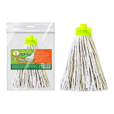 Насадка сменная д/мытья пола верёвочная х/б 150гр дл.веревки 24см G-150 "Умничка" *1/50