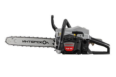Пила цепная бензиновая 2Т 2,4л.с 45см3 шина40см цепь64зв.шаг0,325"паз1,5мм ПЦБ 145 ИНТЕРСКОЛ *1/2