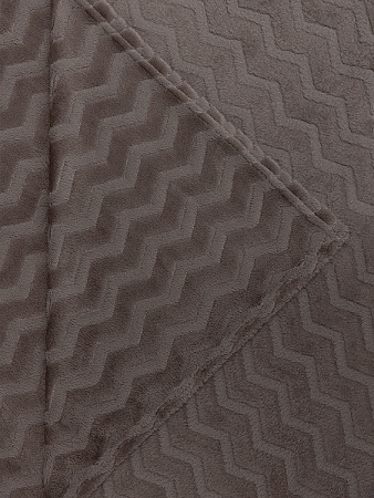 Плед 200*220см фланель жаккард зигзаг коричневый  TF FNZ BR2 011/2022 NC Absolute *1