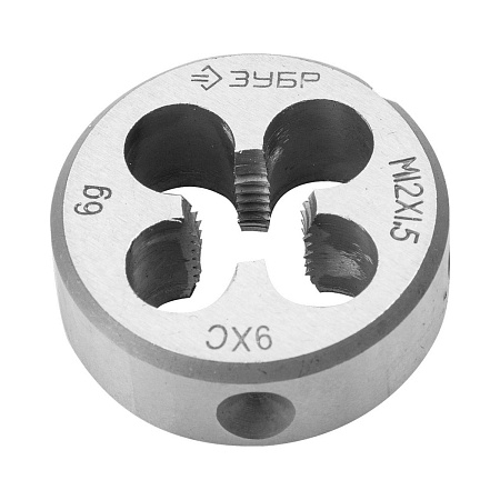 Плашка М12x1.5мм сталь 9ХС (4-28022-12-1.5) ЗУБР *1/10/60