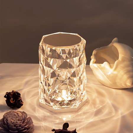 Светильник настольный Старт Crystal Rose mini (светодиодный 1Вт) белый 220В*1/50