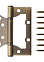 Петля без врезки 100*75*2,5мм БРОНЗА AB Code Deco *1/25/100