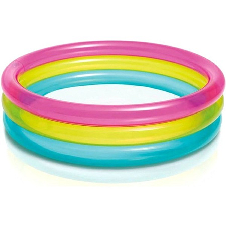 Бассейн  надувной детский 86*25 см Rainbow Intex (57104NP) *1/12