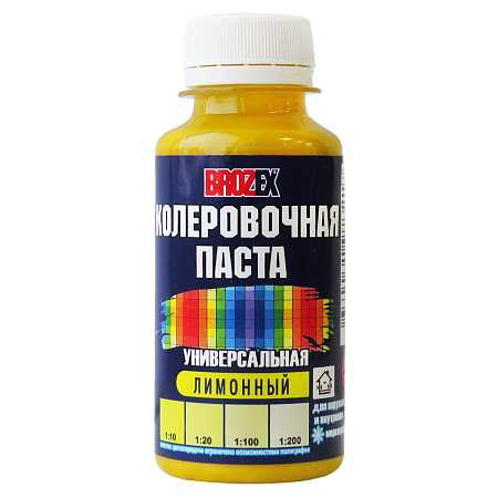 Колер паста лимонный №01 0,1 л BROZEX *6/108