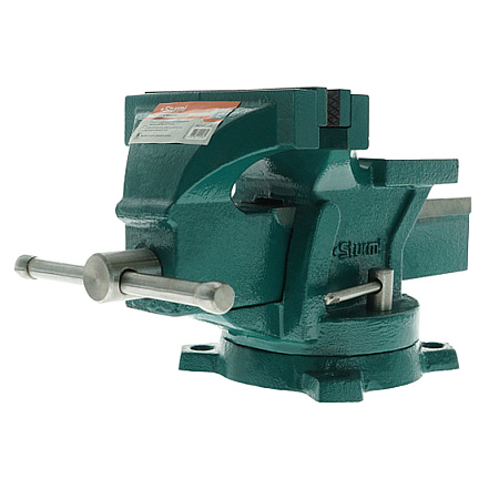 Тиски слесарные  125мм поворотные усиленные STURM (арт.1075-01-125)   *1/2