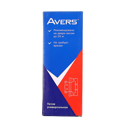Петля без врезки 100*75*2,5мм МЕДЬ AC AVERS *2/12/96