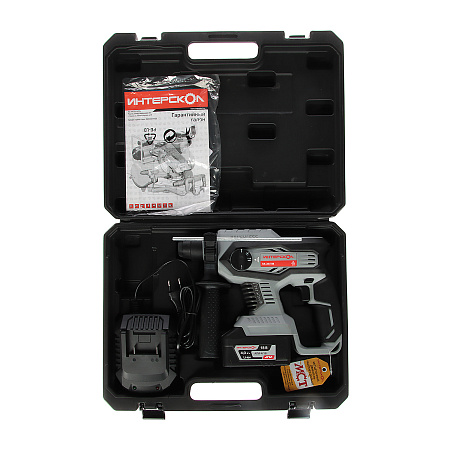 Перфоратор аккум. 18В 0-1400об/мин 0-5300уд/мин 2,2Дж1аккум 4АчЗУ АПИкейсБ/Щ ПА-24/18В ИНТЕРСКОЛ*1/5