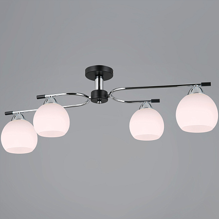 Светильник потолочный IL0638-4CSQ-24 CR BK LIBRA 4*40W E14 S=24м2  *1