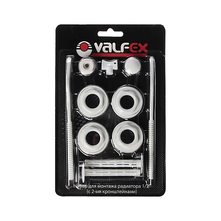 Набор для монтажа радиаторов 1/2" с 2 кронштейнами VALFEX(аналог ЗЧ458)*1/40