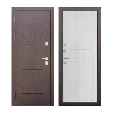 Дверь металлическая 11 см ISOTERMA Медный антик Астана Милки 960х2050 ЛЕВАЯ ТЕРМОРАЗРЫВ *1