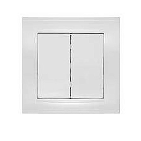 Выключатель "Бриллиант" СП 2кл. белый 10А IP20 UNIVersal 7947403 *10/100