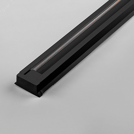 Шинопровод однофазный FERON 1метр черный 220В (в наборе токовод заглушка крепление)  *1/20