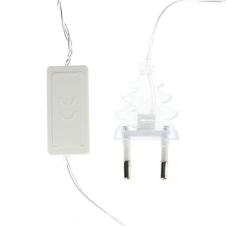 Гирлянда Нить 5м 20LED белый Клубки морские прозрачная нить 220V IP20 5985177  *1/20