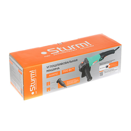 Шлифмашина угловая 125мм 1100Вт 10500об/мин М14 AG90112 STURM *1/6