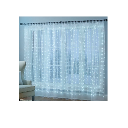 Гирлянда Занавес 3,0м*3,0м 360LED холодный белый 8 режимов 139  *1/50