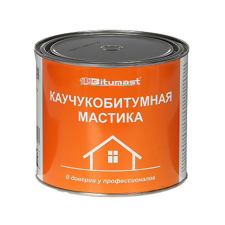 Мастика каучукобитумная  2 л/ 1,8 кг BITUMAST *1/6/240