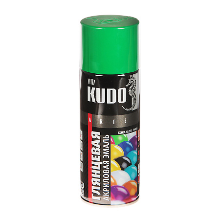 Эмаль-аэрозоль зеленый 520/270 мл RAL 6029 KUDO *1/12