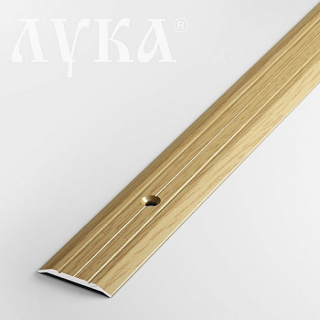 Порог-стык УЗКИЙ  ПС 01  1350мм 082 дуб светлый (25*3мм) Лука *1/6/72