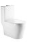 Унитаз-компакт KNOIS Моноблок, горизонт. выпуск, микролифт, дюро, безободк, смыв Торнадо *1/10