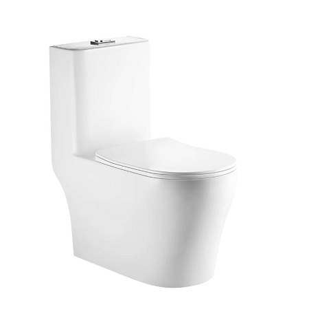 Унитаз-компакт KNOIS Моноблок, горизонт. выпуск, микролифт, дюро, безободк, смыв Торнадо *1/10