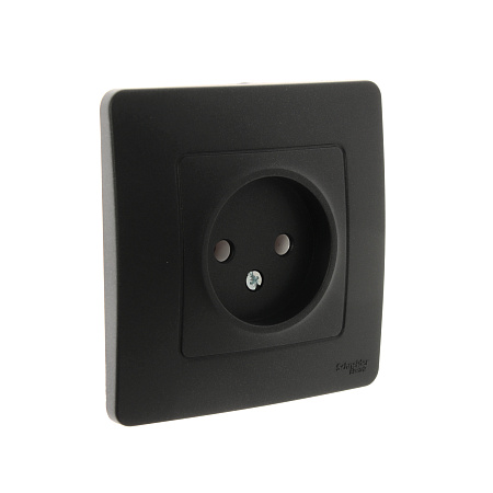 Розетка "BLANCA" СП 1-мест. антрацит 16А 250В  BLNRS000016  *10/20