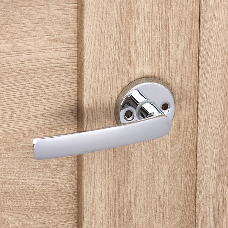 Ручка д/финских дверей ХРОМ H-0661-CR (в комплекте 2шт) Аvers *1/24