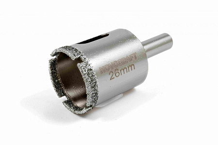 Коронка по стеклу/керамика  26мм алмазная (KAC026056301) Novocraft *1/60