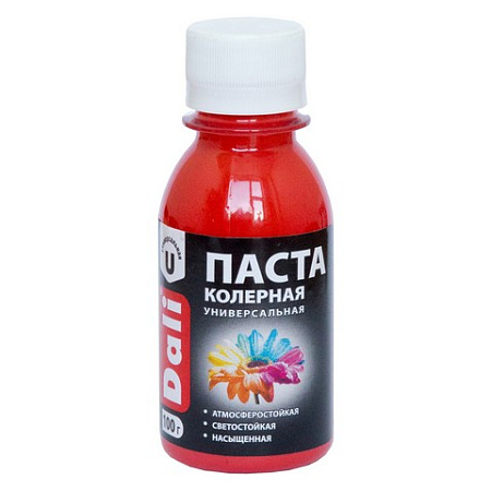 Колер паста красный 0,1 кг ДАЛИ *8/48