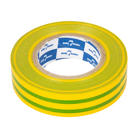 Изолента ПВХ 19мм х 20м Полосатая ж/з Klebebander 907 *8/200