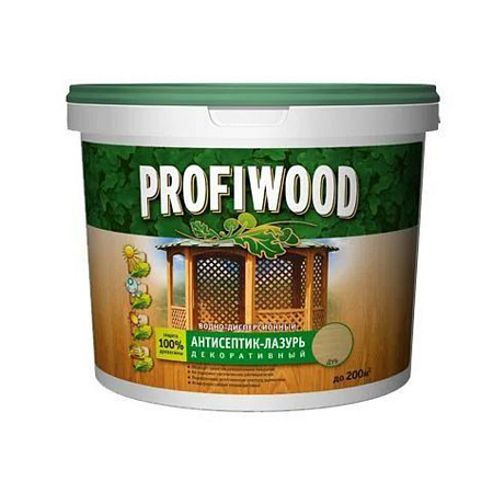Антисептик-лазурь для дерева полиакриловый дуб 0,9 кг PROFIWOOD *1/6