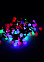 Гирлянда Нить 10м 100LED мульти мигает Шарики 2,5см темная нить уличная 220V IP44 185539  *1/20