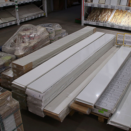 Панель ПВХ Белая лакиров. 0,25м*3,0м   *12шт