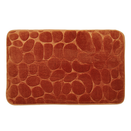 Коврик д/ванной "Камни" (50см х 80см) Коричневый *1