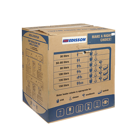 Водонагреватель электрический накопительный EDISSON ER 50 V *1