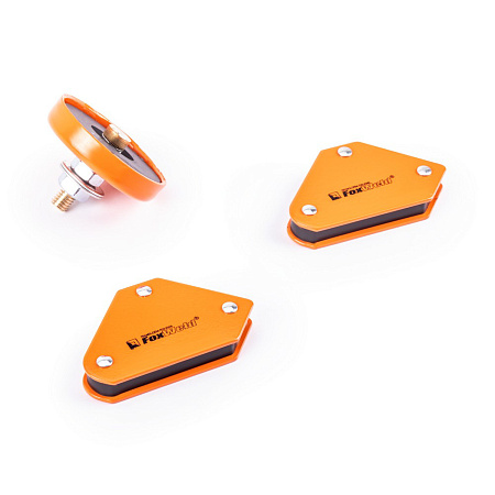 Приспособление для сварки: угольник магнитный2шт/клемма заземления магнитная1шт  MULTI-3 FoxWeld*1/6