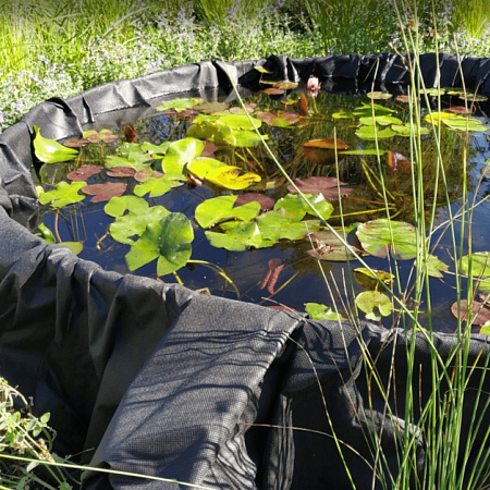 Геотекстиль нетканый Черный пл.120г/кв.м, шир.0,8м, дл.12м, в пакете "Агротекс" *1/12