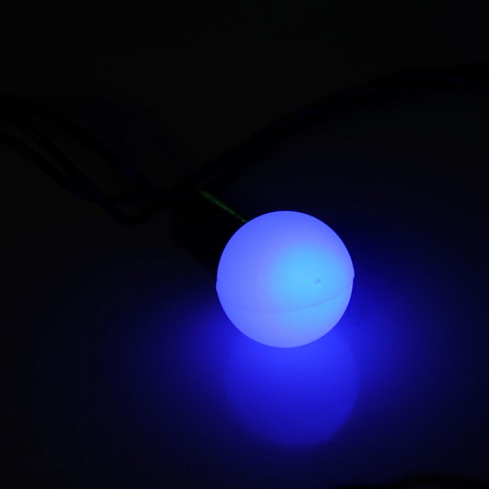 Гирлянда Нить 10м 100LED мульти мигает Шарики 2,5см темная нить уличная 220V IP44 185539  *1/20