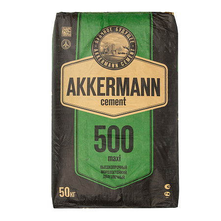 Цемент 50 кг ЦЕМII/А-И 42,5Н(ПЦ500) Стретч-Бег AKKERMANN *30
