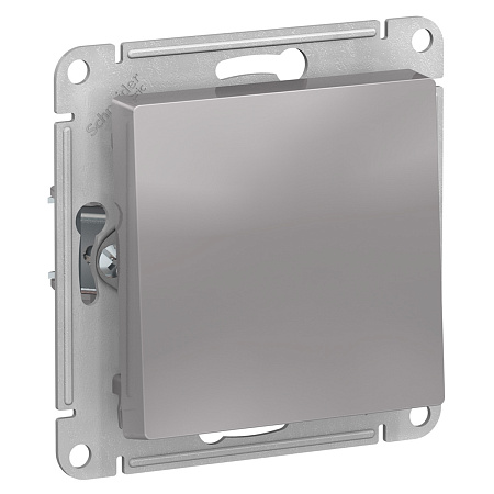 Механизм выключателя "ATLAS DESIGN" 1кл. алюминий (сх.1) 10АХ SchE ATN000311  *10/60